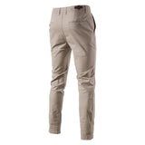 Riolio Casual Cotton Men Trousers Solid Color Slim Fit Men's Pants New Spring Autumn High Quality Classic Business Pants Men