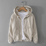 Riolio New Designer Italy Quality Linen Hooded Jacket For Men Casual Trend Spring Autumn Outerwear Blazer Top Clothes Chaquetas Jaqueta