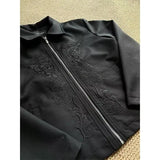 Riolio American Street Jacket Men Women Spring Korean Style Vintage Coat Trendy High-end Niche Design Embroidered Windbreaker Jacket