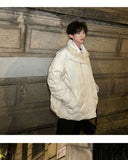 Riolio Winter high street Korean style men and women trendy design thick jacket for couples loose fitting Harajuku retro casual top y2k