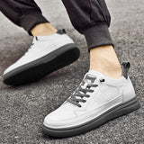 Riolio  Spring Autumn Men's Inner Heightening Shoes Leather Sports Casual Shoes Invisible Height Increasing Shoes Men Sport Elevator 8CM