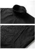 Riolio  Sparkling Men's Windbreaker Loose Reversible Track Jackets Men Vintage Varsity Jacket Retro Garment Spring Summer Men Clothing