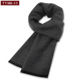 Riolio  Luxury Scarf Man Winter Warm Wool Scarf For Men Cashmere Scarves Casual Plaid Male Long Pashmina Outdoor Shawls Man Muffler Gift