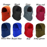Riolio Winter Thermal Fleece Balaclava Men Hat Neck Warmer Hiking Scarf Waterproof Hunting Cycling Hat Hooded Neck Snowboard Face Mask