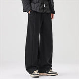 Riolio  Men's Wide Leg Trousers High Waist Relaxed Fit Casual Pants