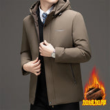 Riolio Trendy Coats Hooded Men Warm Parkas Male Brand High Quality New Cotton-Padded Puffer Jacket Male Winter Thick Windproof Parkas