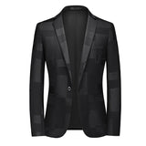 Riolio WELL DRESSED MEN 2024 New Men Business Social Suit Jacket Summer Men's Single breasted Thin Dress Male Jacquard Blazers Coats