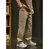 Riolio  New Casual Pants for Men Spring and Autumn American High Street Straight Wide-leg Loose Work
