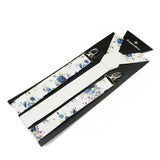 Riolio  Floral Cotton 2 Sizes Suspenders Parent Child Sets Men Women Kids Braces Adjustable Straps Male Pants Shirt Skirt Accessory Gift