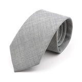 Riolio  Novelty New Solid Color Ties For Men 100%Cotton Handmade High Quality Necktie Pink Green Orange 6.5cm Skinny Slim Ties Accessory