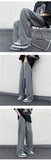 Riolio Summer/Autumn Plaid Pants Men Loose Casual Straight Trousers for Male/Female Harajuku Hip-hop Streetwear Wide-leg Mopping Pants