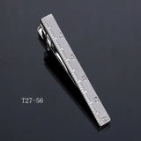 Riolio  Fashion Tie Clip For Men Novelty Personalized Necktie Bars For Shirts Tie Clip Glasses Feather Beard Key Collar Clip Silver Bars