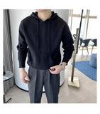 Riolio New Japanese Leisure Men's Hooded Sweater Trendy Harajuku Preppy Style Long Sleeve Hoodies Autumn Casual Vintage Warmth Knitwear