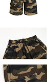 Riolio  American High Street Retro Multi-pocket Work Camouflage Casual Shorts