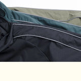 Riolio Jackets Men Autumn Pockets Casual Patchwork Loose Windbreaker Stripe Zipper Stand Collar Waterproof Outdoor Sports Bomber Jacket