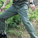 Riolio  Men Ripstop Tactical Cargo Pants Multi Flap Pockets Adjustable Cuff Lightweight Windproof Outdoor Hiking Trekking Work Trousers