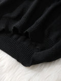Riolio  Loose-Fitting Knit Sweater, Casual Versatile Striped Pullover, Men's Crew Neck Sweater, Men's Warm Clothing, Casual Everyday Wear Warm Sweater, Fashionable Design for Autumn and Winter, Casual Everyday Wear Warm Sweat
