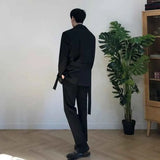 Riolio  Mens Autumn Jacket Ballroom Waist-Cinching Casual Suit Jacket Streetwear Fashion Nightclub Stage Performance Top Men'S Clothing