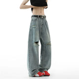 Riolio  Ripped Jeans Men 2025 Autumn New Baggy Distressed Denim Pants Loose Drop Street Style Fall Fashion High Quality