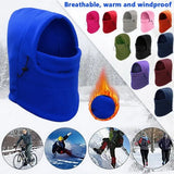 Riolio New Fashion Warm Cap Winter Men Women Hats Waterproof Thermal Fleece Balaclava Hat Hooded Neck Warmer Hiking Scarves Hats