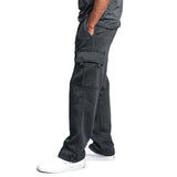 Riolio Men Sweatpants Long Pants Loose Sport Fit Jogging Joggers Sweat Pocket Cargo Pants Trousers Plus-size S-4XL