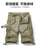 Riolio Shorts Male Slim Workout Shorts Lightweight Outdoor Mens Casual Hiking Cargo Fishing Short Pants Summer Quick Drying Work Shorts
