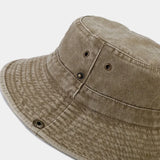 Riolio  Spring and summer new splicing big eaves washed old fishing mountaineering hat men's outdoor travel sun protection sun hat women