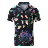 Riolio Men's Suits Summer Hawaii Print Shirt Casual Beach Suit Men's Fashion Quick Dry Short Sleeve Tops Cool Shorts Sale Set Clothing