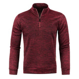 Riolio Men Pullover Men's Thicker Sweatshirts Half Zipper Pullover for Male Hoody Man Sweatshir Autumn Solid Color Turtleneck Sweaters