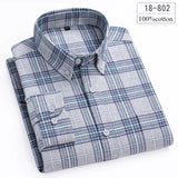 Riolio  Luxury high-quality100%cotton houndstooth full shirts for men slim fit Casual shirt long-sleeve plaid soft designer clothes ropa
