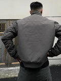 Riolio Loose Men's Baseball Jaet Coat Windproof Ox Cloth American Sle Spring Autumn Casual Wear Tee ket Zipper Closure