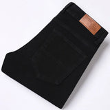 Riolio  White Spring Autumn All-match Business Casual Trousers Male Clothes Jeans Men's Fashion Straight Elastic Cotton Denim Pants