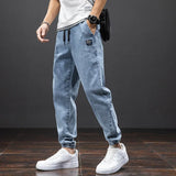Riolio  Spring Summer Black Blue Cargo Jeans Men Streetwear Denim Jogger Pants Men Baggy Harem Jean Trousers Plus Size 6XL 7XL 8XL