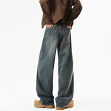 Riolio  High-quality Jeans men Wide Leg Jeans Male Loose Straight Denim Pants  Autumn Harajuku Blue Jean Trouser Streetwear Clothes 2025