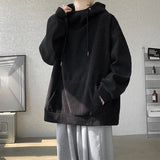 Riolio  Harajuku Corduroy Hoodies Men High Quality Streetwear Loose Y2k Hip Hop Hooded Sweatshirts Couple Clothing Female Pullovers