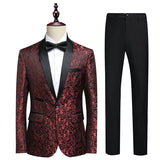 Riolio  Wedding suit men formal dress Fashion trend show host's clothing Evening dress 2piece set High-quality stage performance suit