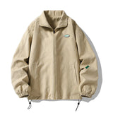 Riolio Autumn Oversize Bomber Jacket Men Vintage Baggy Coat Fashion Korean Streetwear Zip Up Outerwear Clothing Tops Male Plus Size 3XL