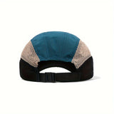 Riolio  Japanese Quick-Dry Duckbill Cap with Five-Page Design Color-Blocked Outdoor Mesh Breathable Baseball Hat for Hiking Sports