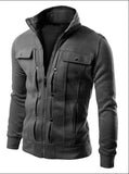 Riolio Hoodie Fleece Cardigan Hooded Coat Men's Hoodies Sweatshirts Pullover For Male Hoody Sweatshirt
