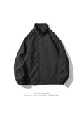 Riolio American Sle Men's Spring Oversize Baseball Jaet Stand Collar 's Coat Windproof Polyester Casual Outerwear