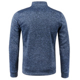 Riolio Autumn Winter Men's Zipper Knit Long Sleeves Thin Cashmere Fashion Top Sweater Coat