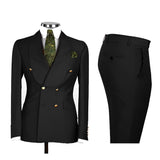 Riolio  Men's Double Breasted Tuxedo Suit Shawl Lapel Slim Fit 2 Piece Blazer & Pants Formal Business Luxury Suits Casual Wedding Groom