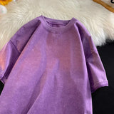 Riolio swag outfits men Quality Oversized Acid Washed Y2K T Shirt Women Vintage T-shirts Streetwear Mineral Wash Tee Shirts Girl Loose Luxury Brand Tops