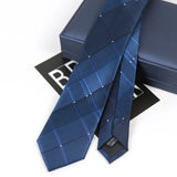 Riolio  Mens Classic Tie Striped Skinny 6cm Necktie Polyester Ties for Man Plaids Jacquard Cravat Business Party Accessories Corbatas
