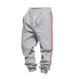 Riolio  Cross-border winter clothing outdoor men's heavy fleece loose casual simple retro training sports jogging sweatpants