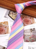 Riolio  Woven Striped Ties For Men Women Jacquard Neck Tie For Wedding Business Classic Groom Neckties Fashion Men's Neck Tie
