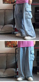 Riolio  Baggy Jeans Men's Oversize Cargo Korean Black Wide Pants Streetwear Hip Hop Harajuku Male Fashion Straight Denim Pants