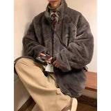 Riolio  American street style autumn and winter men and women trendy personality couple thick loose casual retro Harajuku jacket top y2k