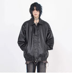 Riolio Japanese Street Hot Casual Jacket American Fashion Loose Versatile Lazy Style Spring Autumn Leather Jacket Long-sleeved Coat Men