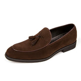 Riolio  Leisure Moccasins Slip on Men's Walking Shoes Male Cow Suede Leather Men Loafers Handmade Footwear Fashion Men Casual Shoes